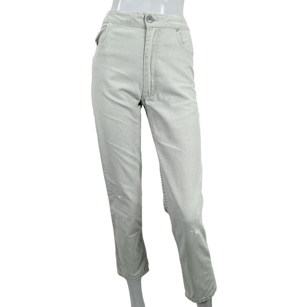 Eckhaus Latta High-Rise Jean Pants in chalk Green size 25
